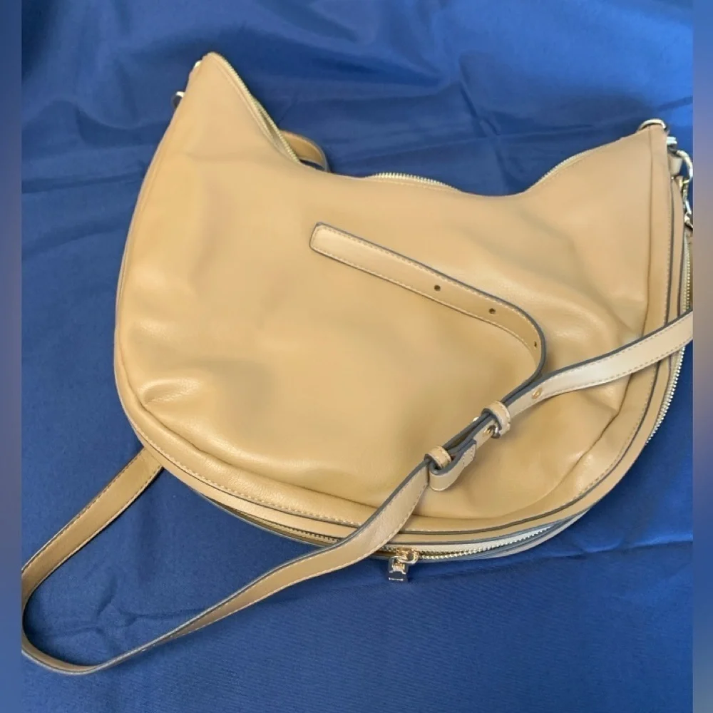 INC International Concepts Kolleene Hobo in Camel color, faux leather, Like New